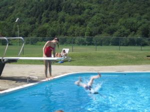 Going off the diving board
